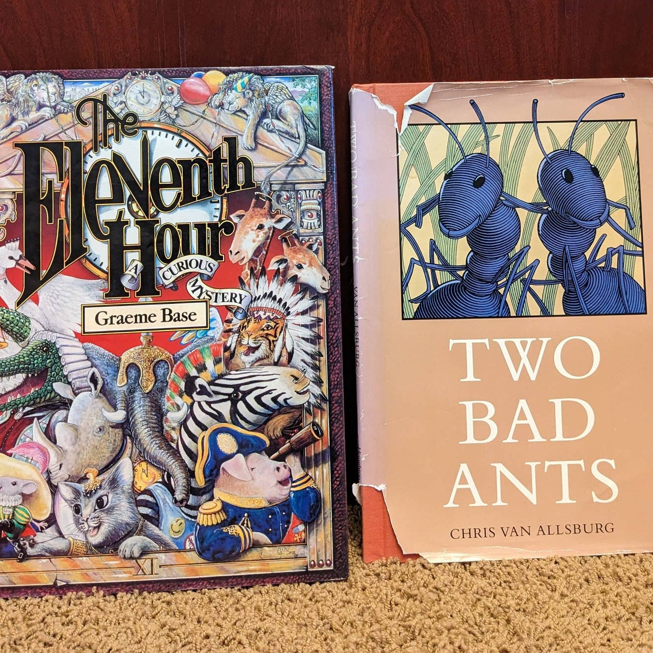 Childrens Book Lot Eleventh Hour Curious Mystery, Clown Of God, Two Bad Ants