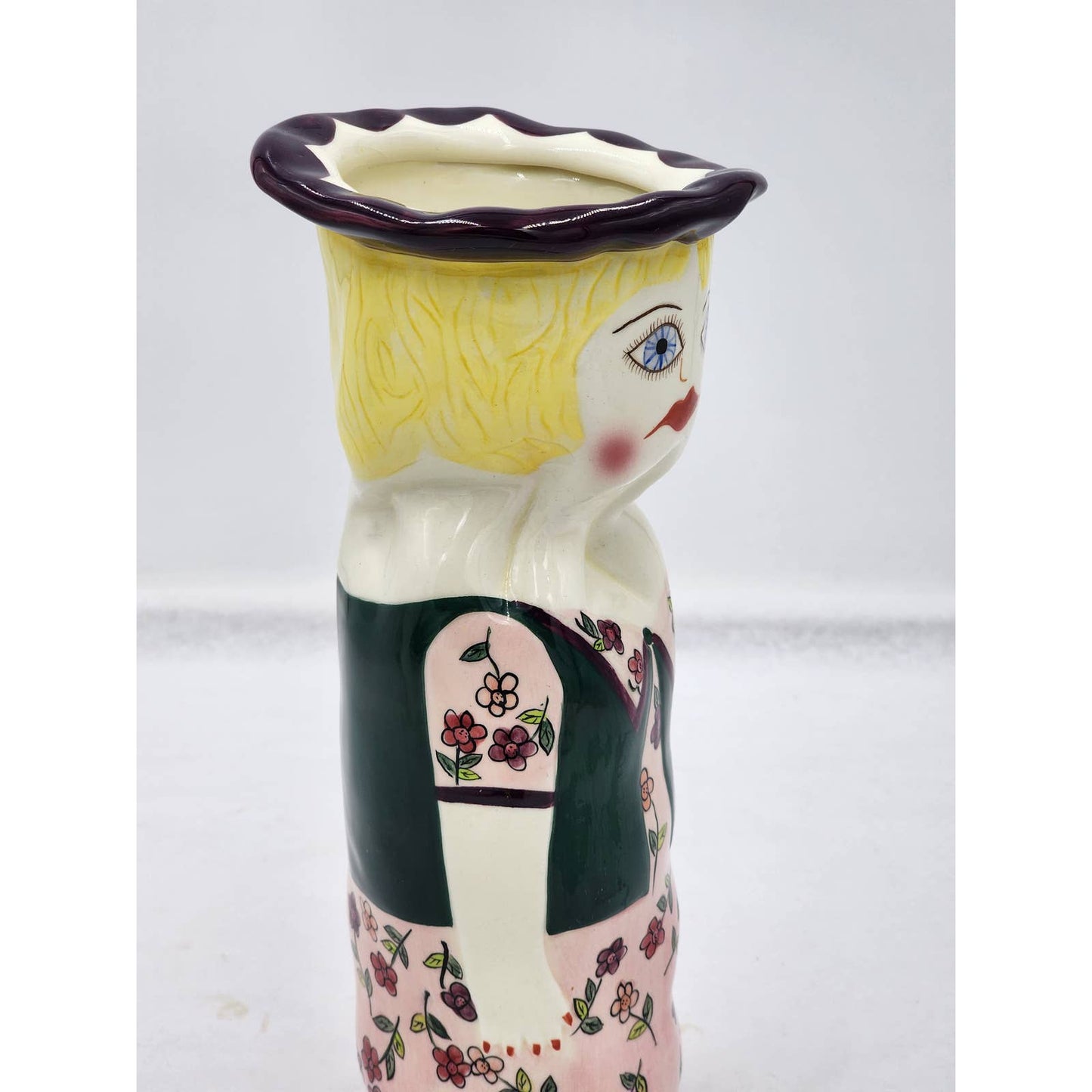 Susan Paley Ganz Lady Head Vase Hilary Fairy Bella Casa Retired Vintage 11"