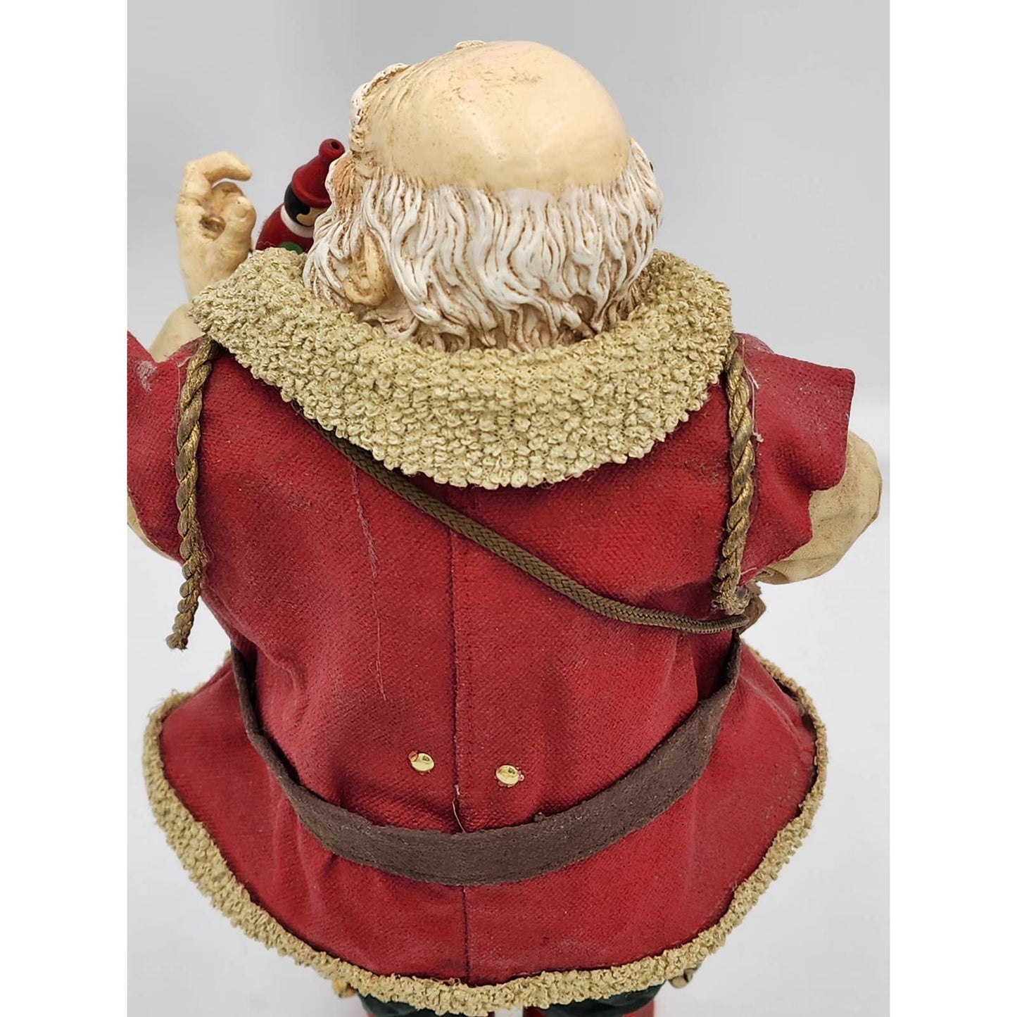 Midwest Importers Of Cannon Falls Santa Toymaker Holding Pinocchio Christmas 10"