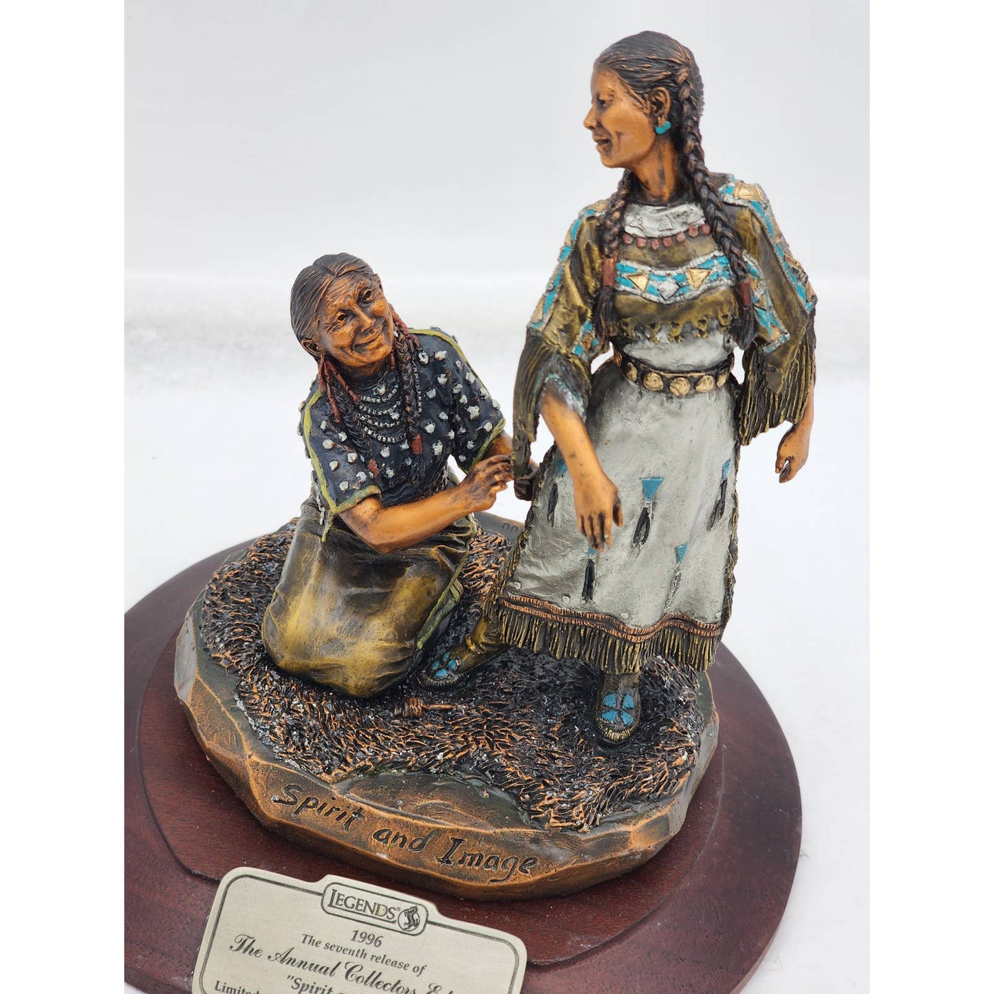 Christopher Pardell Legends Bronze Sculpture Spirit Image Indian Women Limited