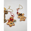 Christmas Tree Ornaments Gingerbread Lot 9 Pieces Grandma Recipe Vintage