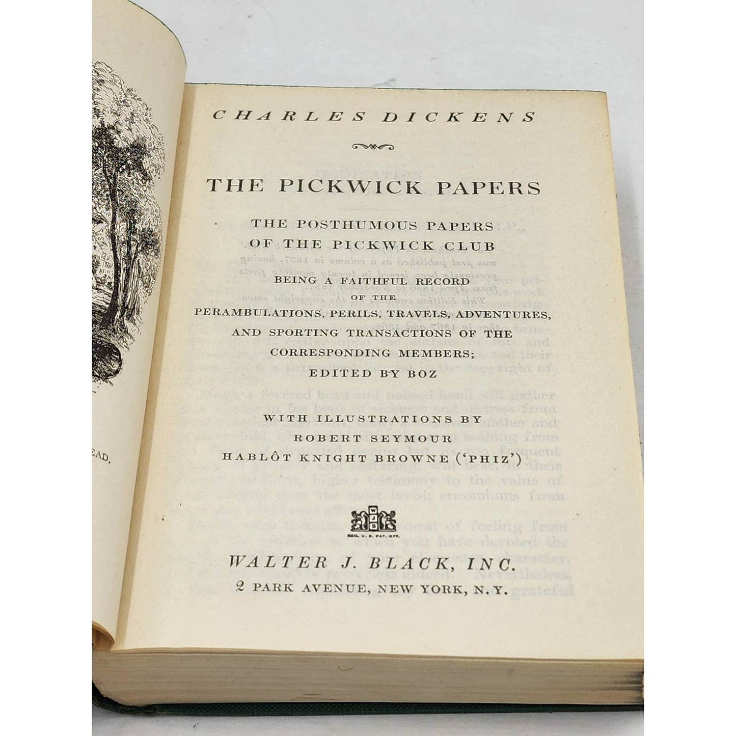 Charles Dickens Books 4 Volumes Walter J. Black Pickwick Dickens Digest Vintage