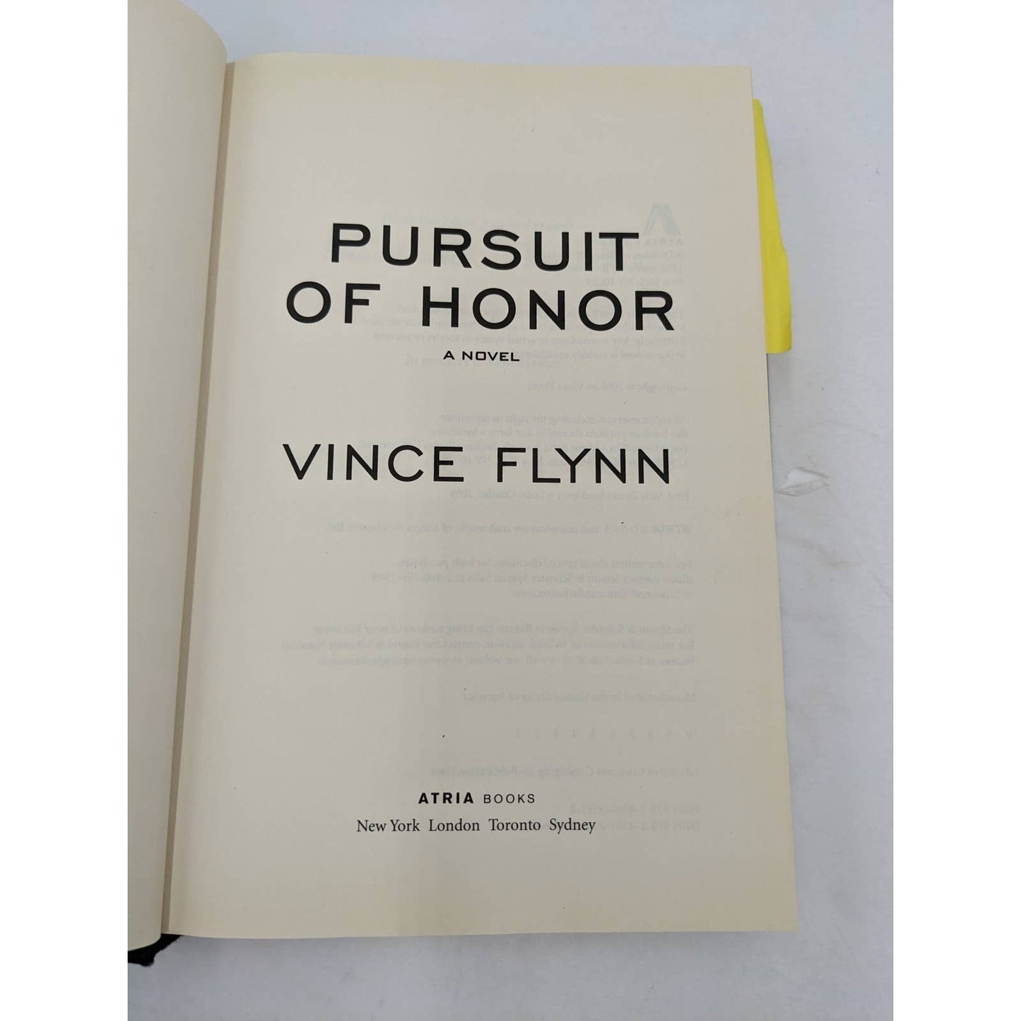 Vince Flynn Book Lot Pursuit Of Honor Last Man Protect Defend Act Of Treason