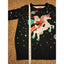 Tipsy Elves Ugly Christmas Sweater Large Santa Riding Unicorn Space Funny Humor