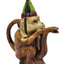 Vintage Circus Monkey Teapot Music Harmonica Snake Spout Whimsical Rare Quirk 9"