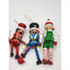 Christmas Tree Ornaments Lot Pinocchio Nutcracker 9 pieces Vintage 1988