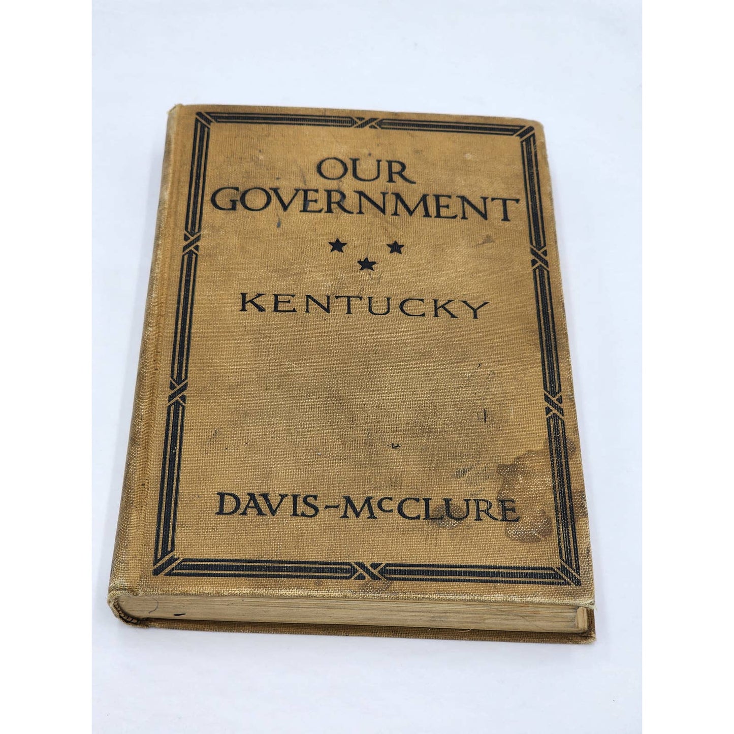 Our Government Kentucky A Textbook Of Civics By Sheldon Davis Antiquarian 1922