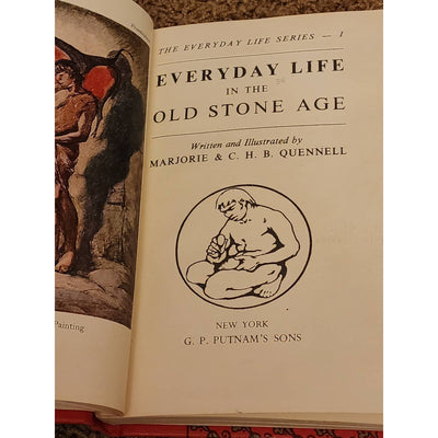 Everyday Life In The Old Stone Age Marjorie And Quennell Illustrated Vintage