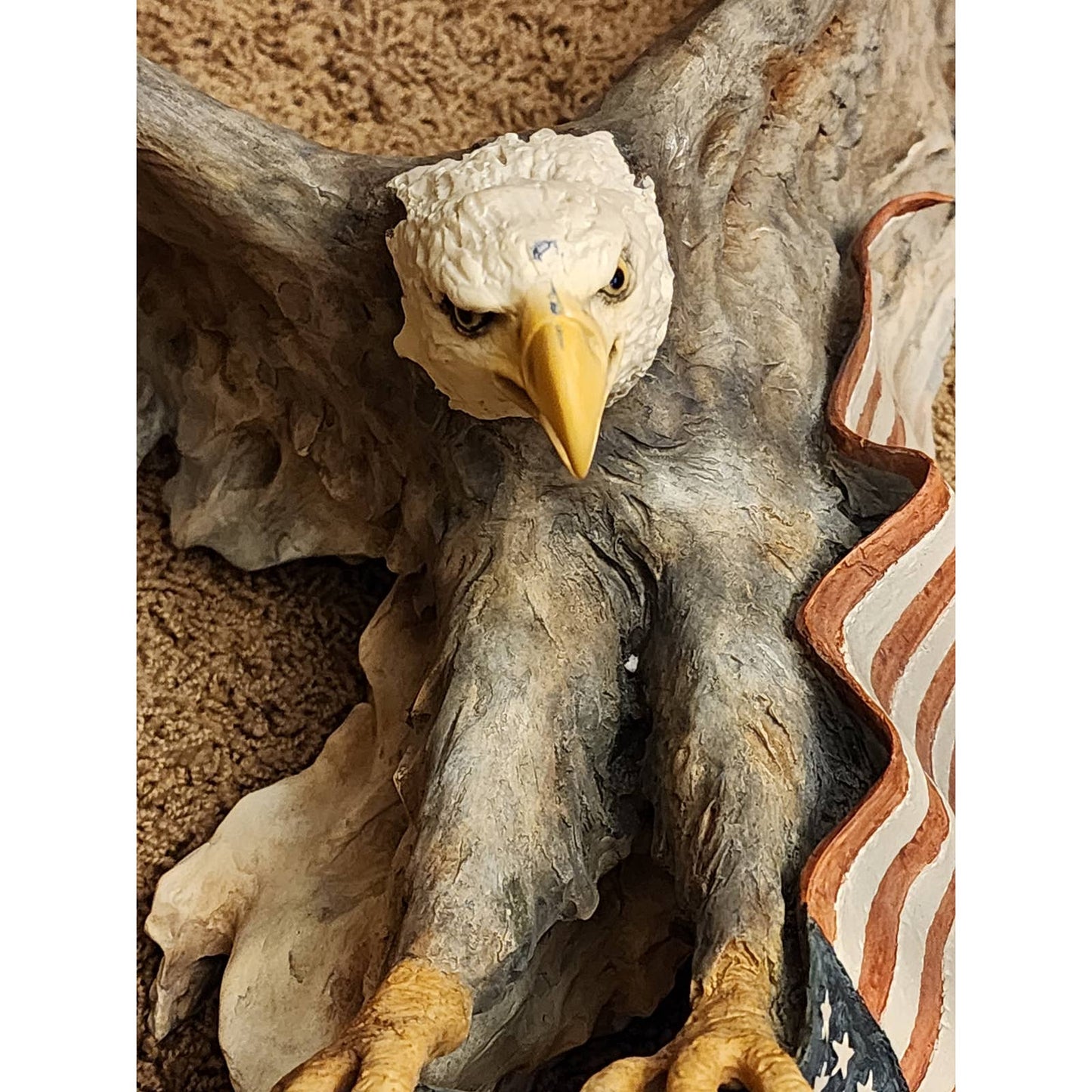 Wild Wings Lets Roll American Eagle Randall Reading Wall Art Patriotic Sculpture