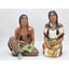 Indian Couple Figurine Pair Sculpture Vintage 1985 Universal Statuary 423 424