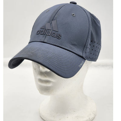 Adidas Climalite S/M Fitted Hat Cap Blue Vented A-Flex Breathable Baseball Hat