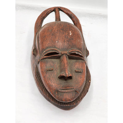 Austin Prod African Tribal Mask Wall Hanging Art Home Decor Signed Vintage 1966