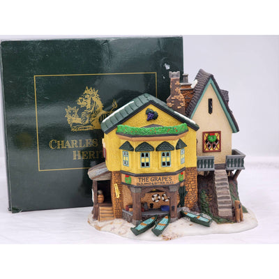 Heritage Village Collection Grapes Inn Charles Dickens Colonial Village W/Box