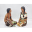 Indian Couple Figurine Pair Sculpture Vintage 1985 Universal Statuary 423 424