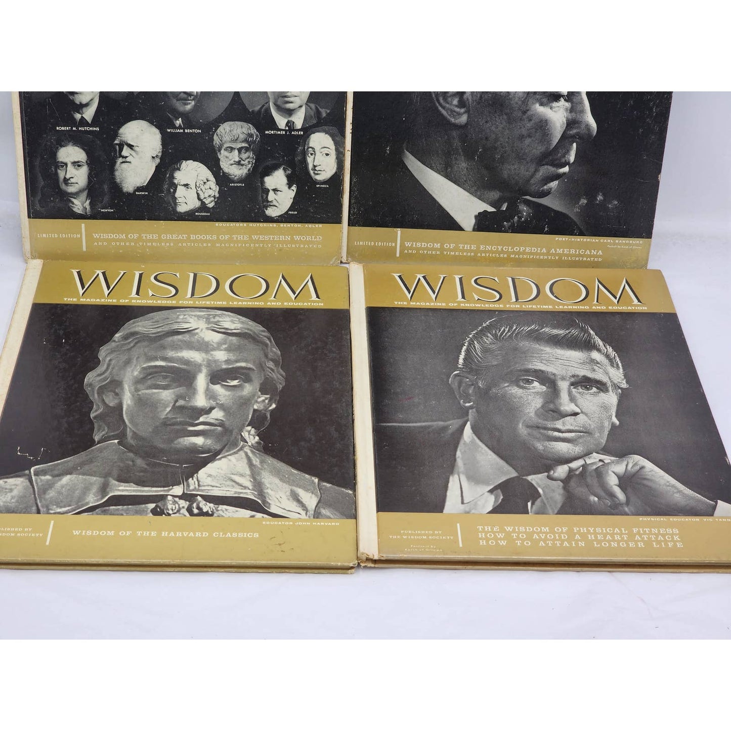 Lot Wisdom Magazine Of Knowledge For Lifetime Learning Education Hardcover