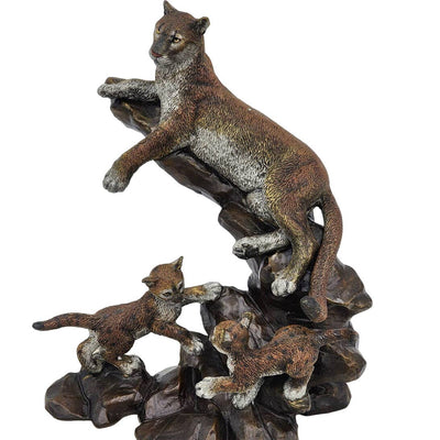 Kitty Cantrell Legends Sculpture Cats Cradle Mixed Media Limited Wildlife Animal