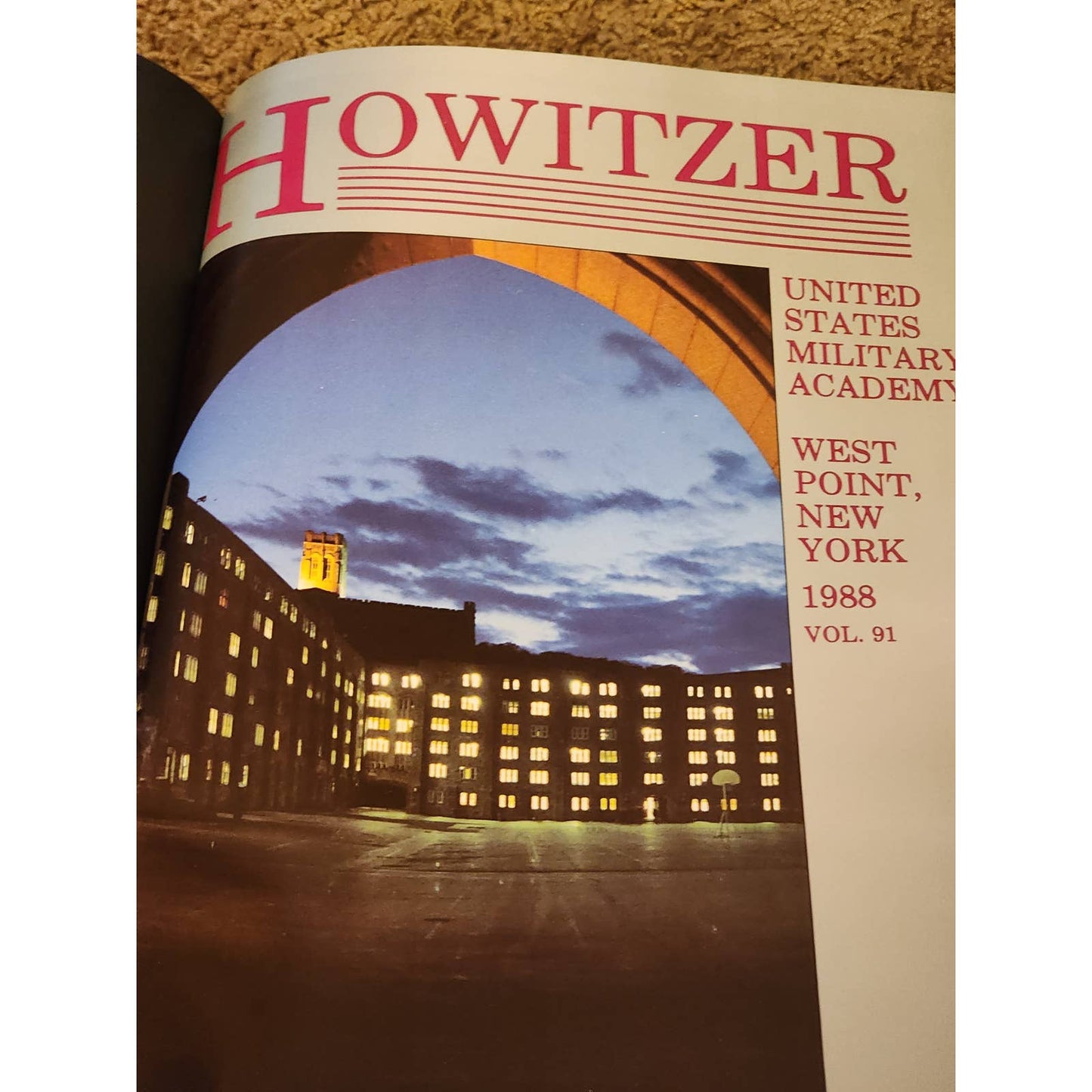 Howitzer 1988 Yearbook United States Military Academy West Point Cadets USMA