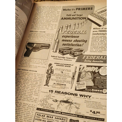 1950s The American Rifleman Magazine Lot 5 Vintage American History Hunting NRA