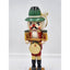 Nutcracker Drummer Vintage Christmas Collectible Decor Green Hat Feather 14"