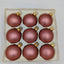 Sparkling Creation Rose Gold Christmas Tree Ornaments Shatterproof Baubles Set 9