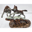 Kitty Cantrell Legends Bronze Sculpture Courtship Wolves Wildlife Mixed Media