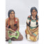 Indian Couple Figurine Pair Sculpture Vintage 1985 Universal Statuary 423 424