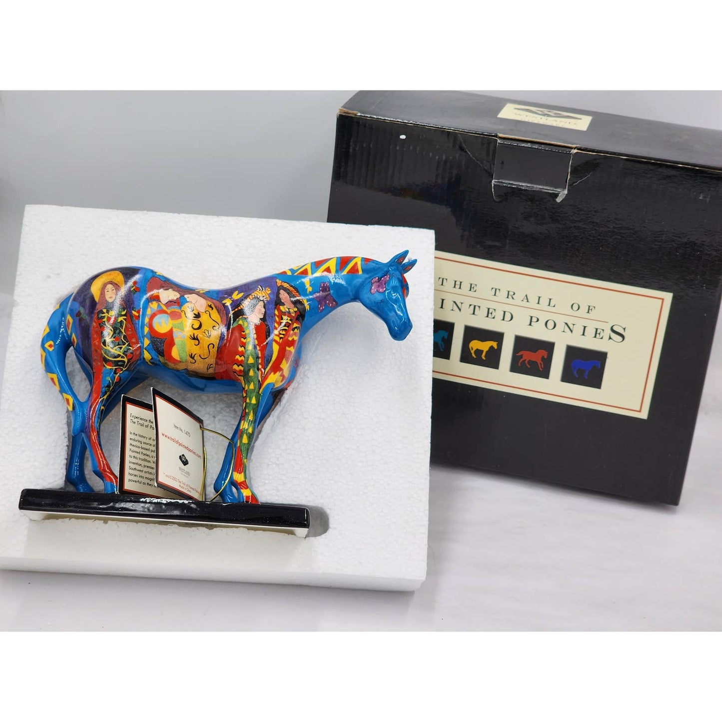 Trail Of Painted Ponies Horse Figurine On Common Ground 1470 Equestrian W/Box