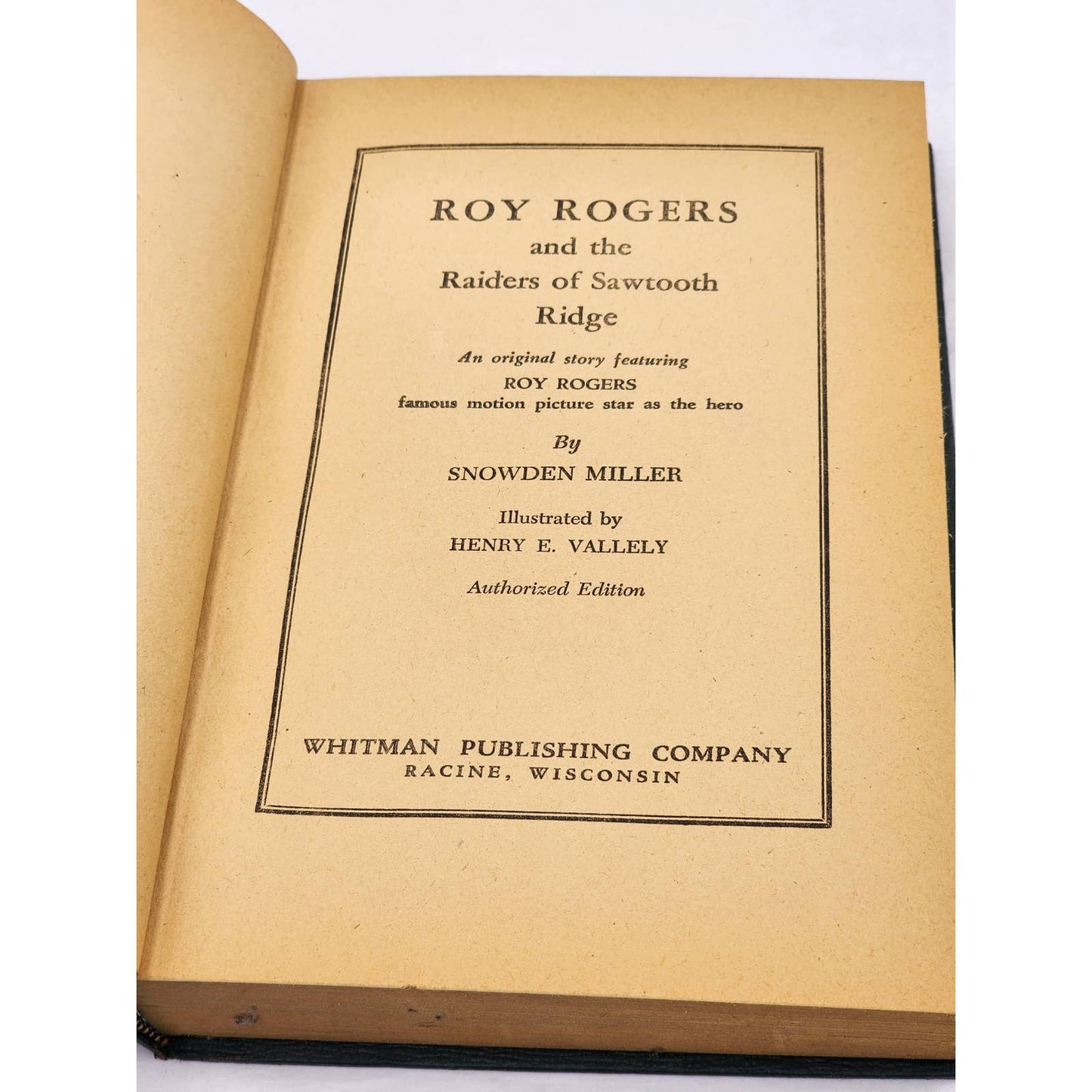 Roy Rogers And The Raiders Of Sawtooth Ridge By Snowden Miller Vintage 1946