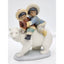 Lladro Figurine Eskimo Rider 2270 Inuit Children Riding Polar Bear Winter Retire