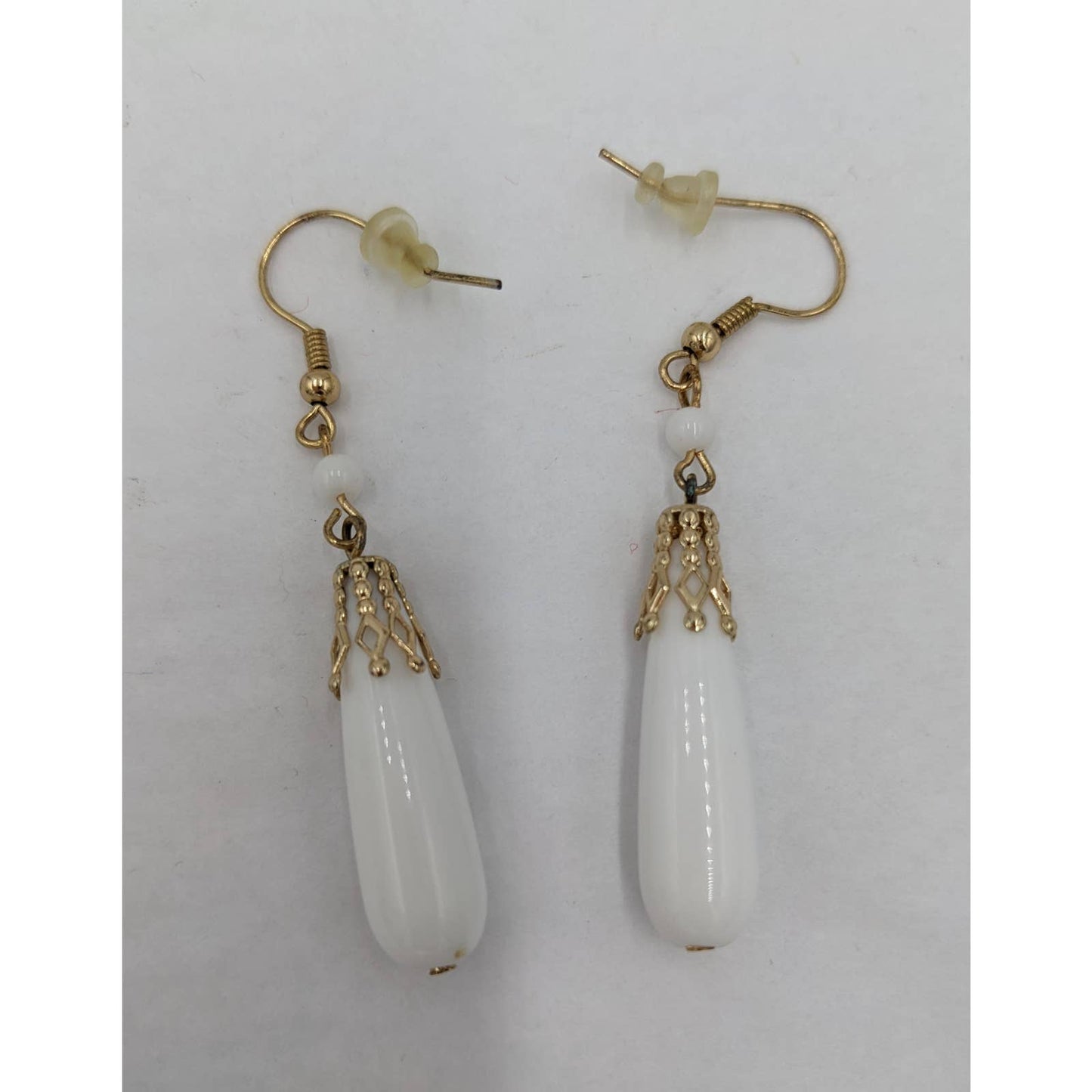 Dangle Drop Earrings Pair Women White Elegant Classy Fashion Jewelry