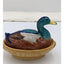 Vintage Italian Ceramic Duck Tureen Bowl Italy 01033 HandPainted Farmhouse 1940s