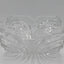 Vintage Glass Square Crystal Dish Flower Petal Centerpiece Serving Bowl Candy