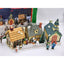 Vintage Christmas Village 12PC Building Church Bakery General Store People W/Box