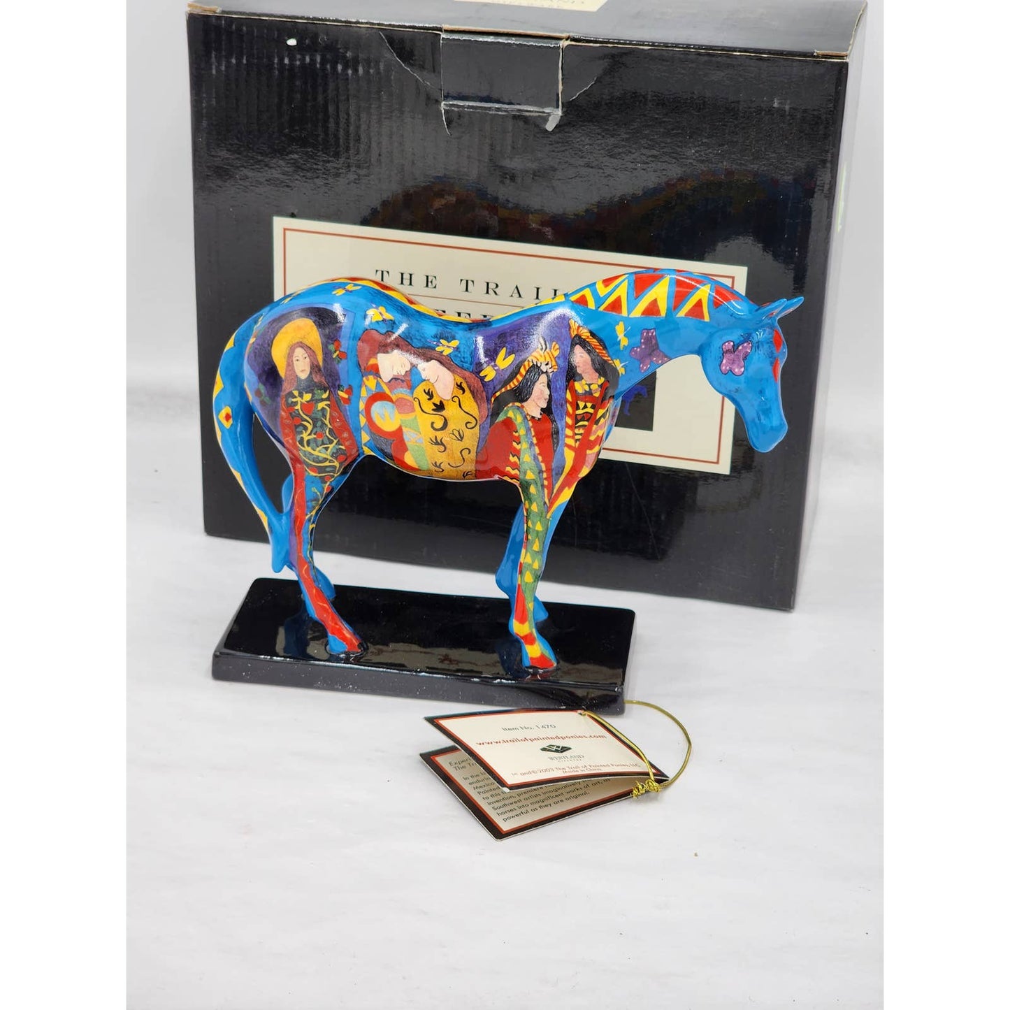 Trail Of Painted Ponies Horse Figurine On Common Ground 1470 Equestrian W/Box