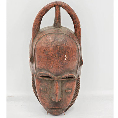 Austin Prod African Tribal Mask Wall Hanging Art Home Decor Signed Vintage 1966