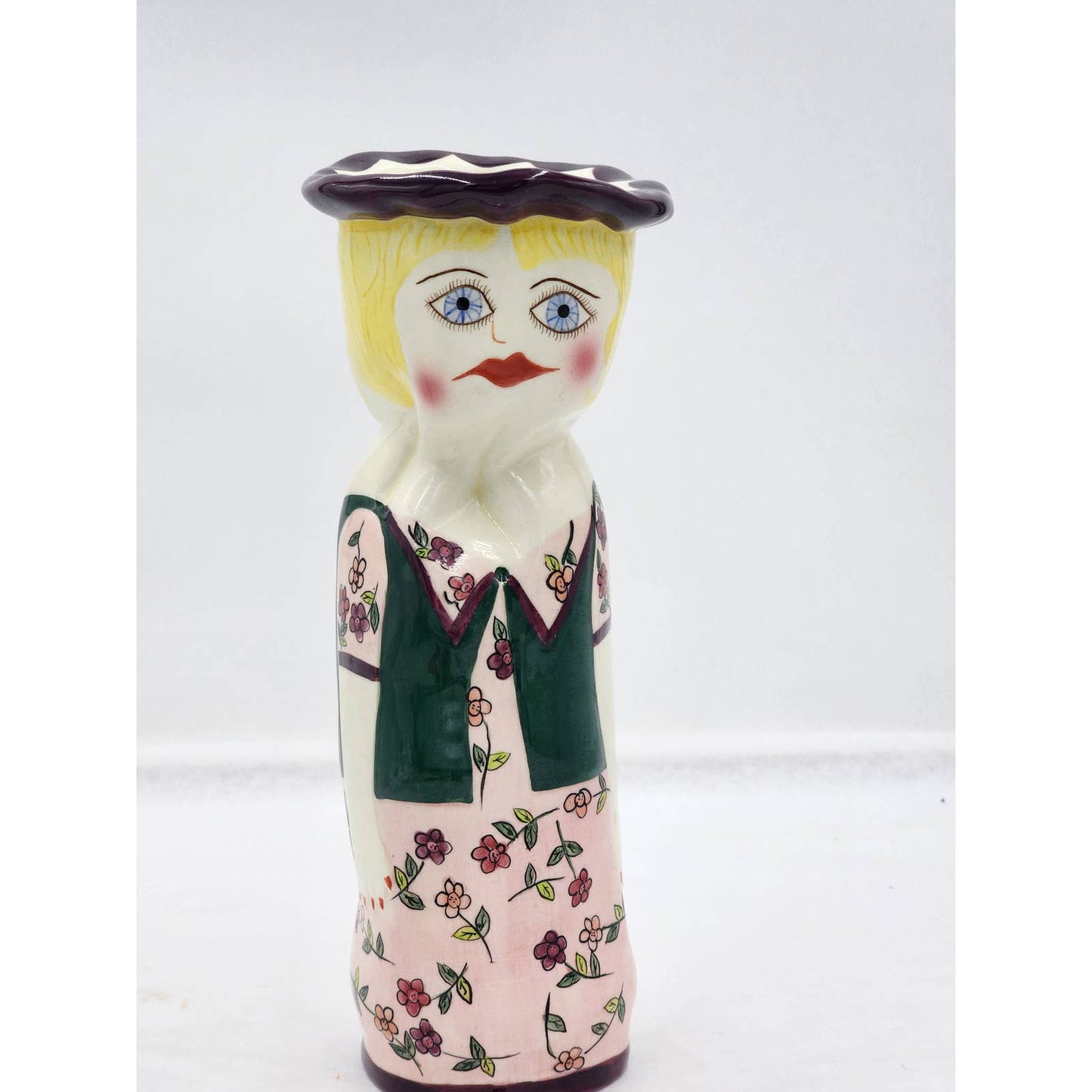 Susan Paley Ganz Lady Head Vase Hilary Fairy Bella Casa Retired Vintage 11"