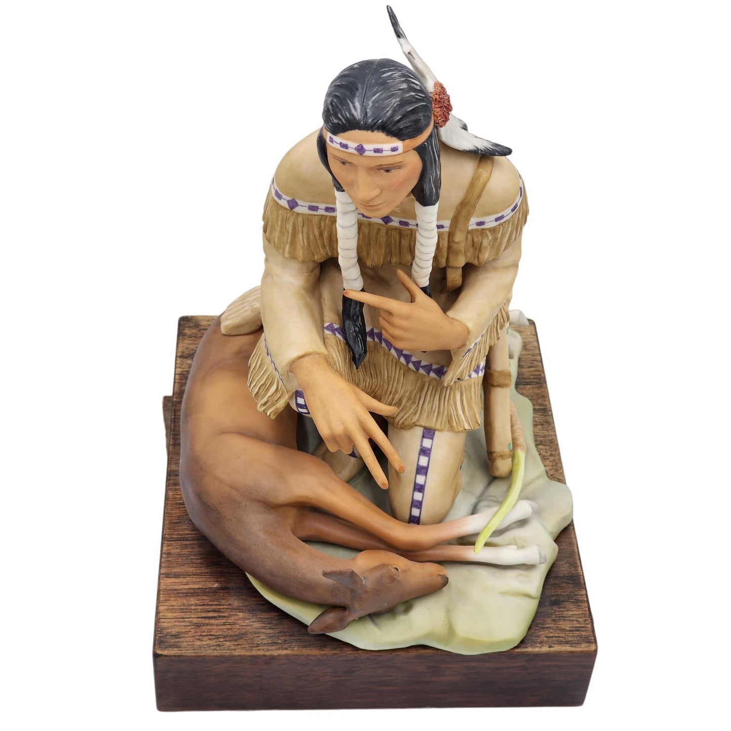 Cybis Onandaga ‘Hiawatha’ Helen Granger Young Native American Style Porcelain