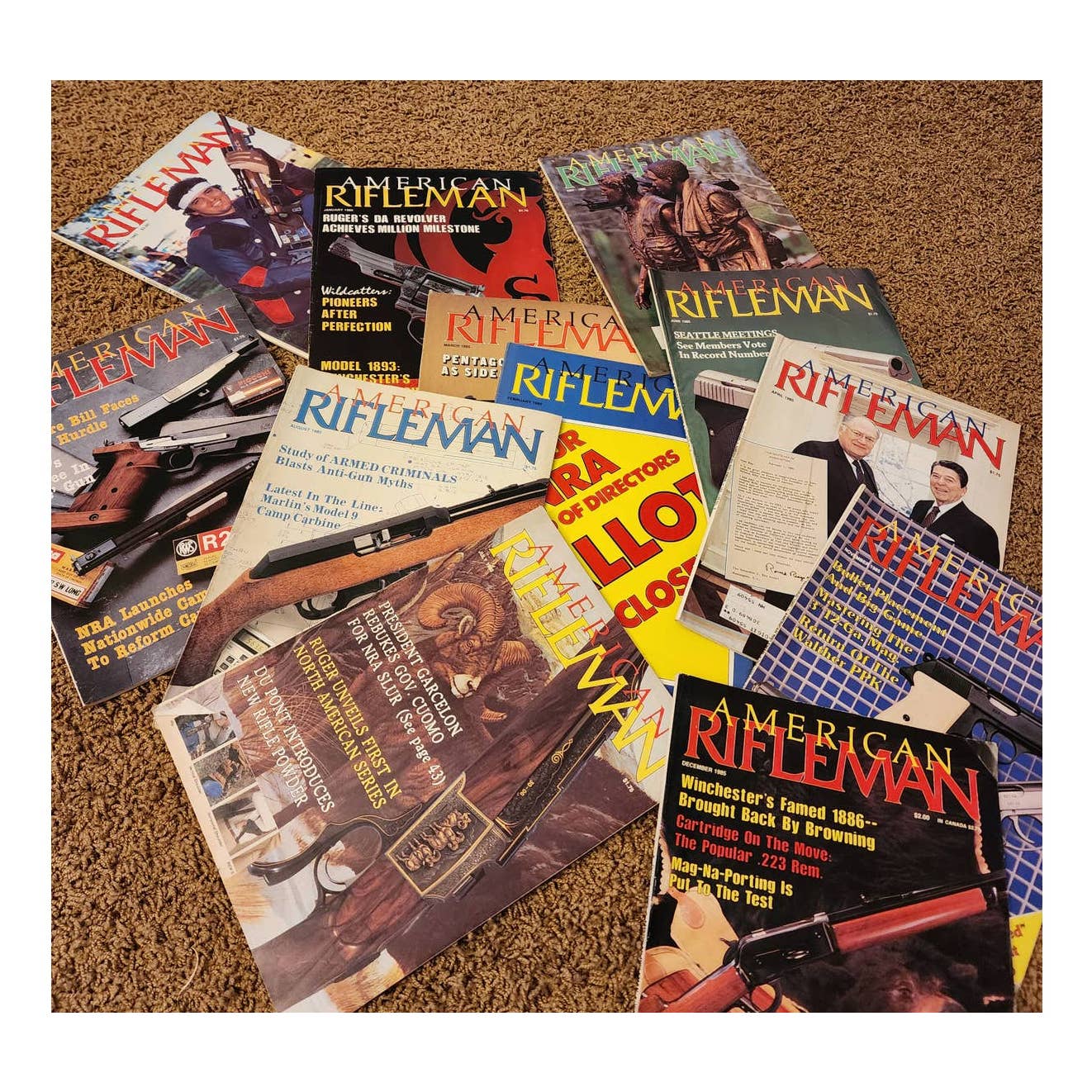 1985 The American Rifleman Magazine Lot 12 Vintage American History Hunting NRA