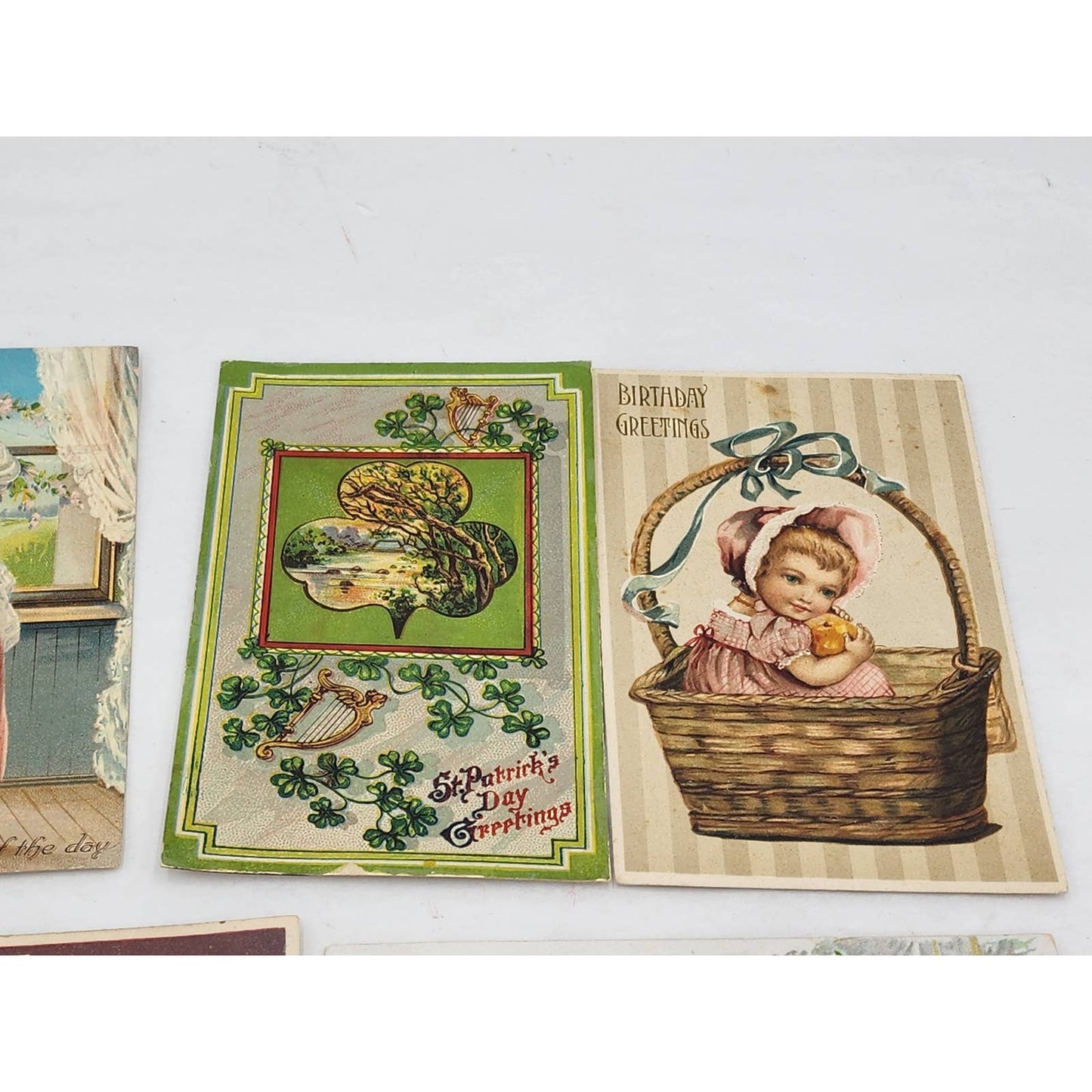 Antique PostCard Lot Birthday St Patrick's Day