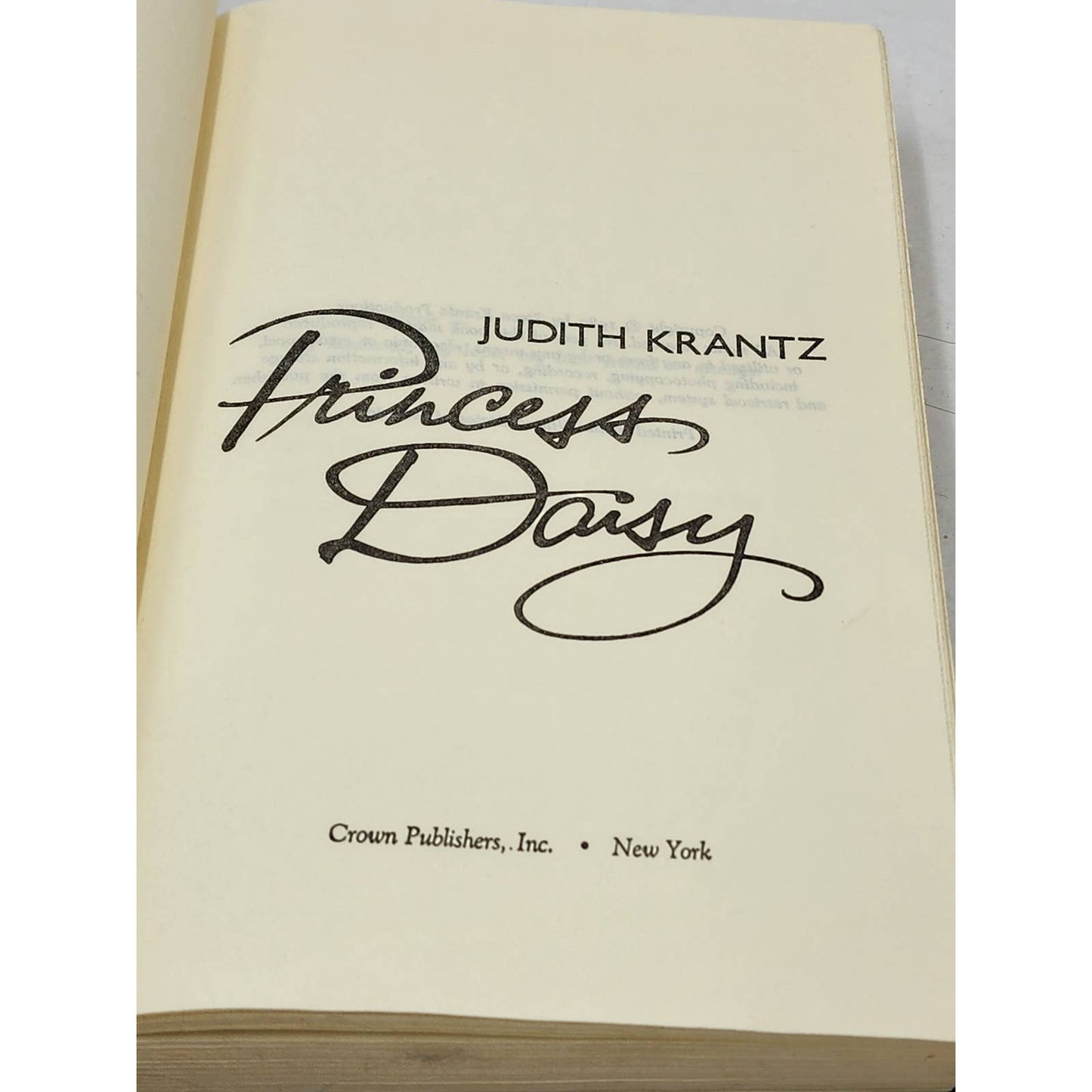 Princess Daisy By Judith Krantz Shadows Emerald Crown Hardcover Vintage 1980