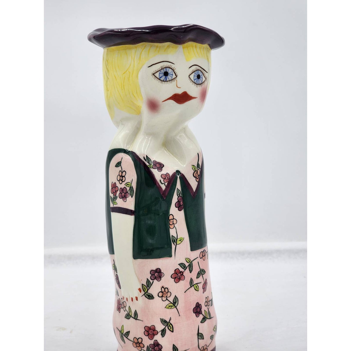 Susan Paley Ganz Lady Head Vase Hilary Fairy Bella Casa Retired Vintage 11"