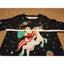 Tipsy Elves Ugly Christmas Sweater Large Santa Riding Unicorn Space Funny Humor