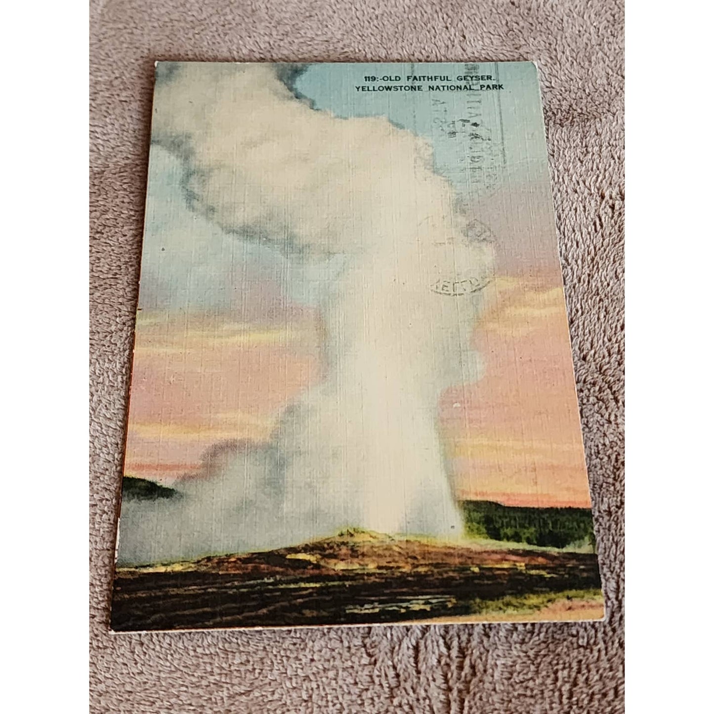 Postcard Lot c1909 Yellowstone National Park Firehole Cascade Old Faithful