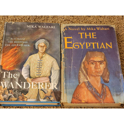 Mika Waltari Books 2 Wanderer And Egyptian Hardcover Historical Fiction Vintage