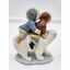 Lladro Figurine Eskimo Rider 2270 Inuit Children Riding Polar Bear Winter Retire