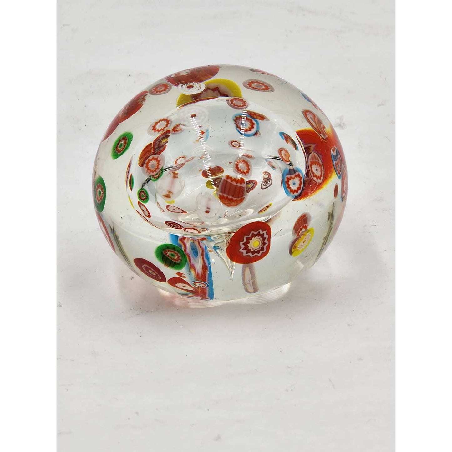 Paperweight Art Glass Multi Colored Balloons Vintage Bookshelf Home Office Decor