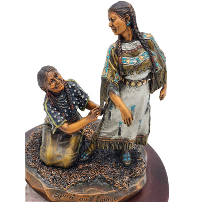 Christopher Pardell Legends Bronze Sculpture Spirit Image Indian Women Limited