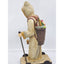 Santa Wheeled Platform Gold Robe Hood Cane Toys Christmas Journey Pull Toy 19"