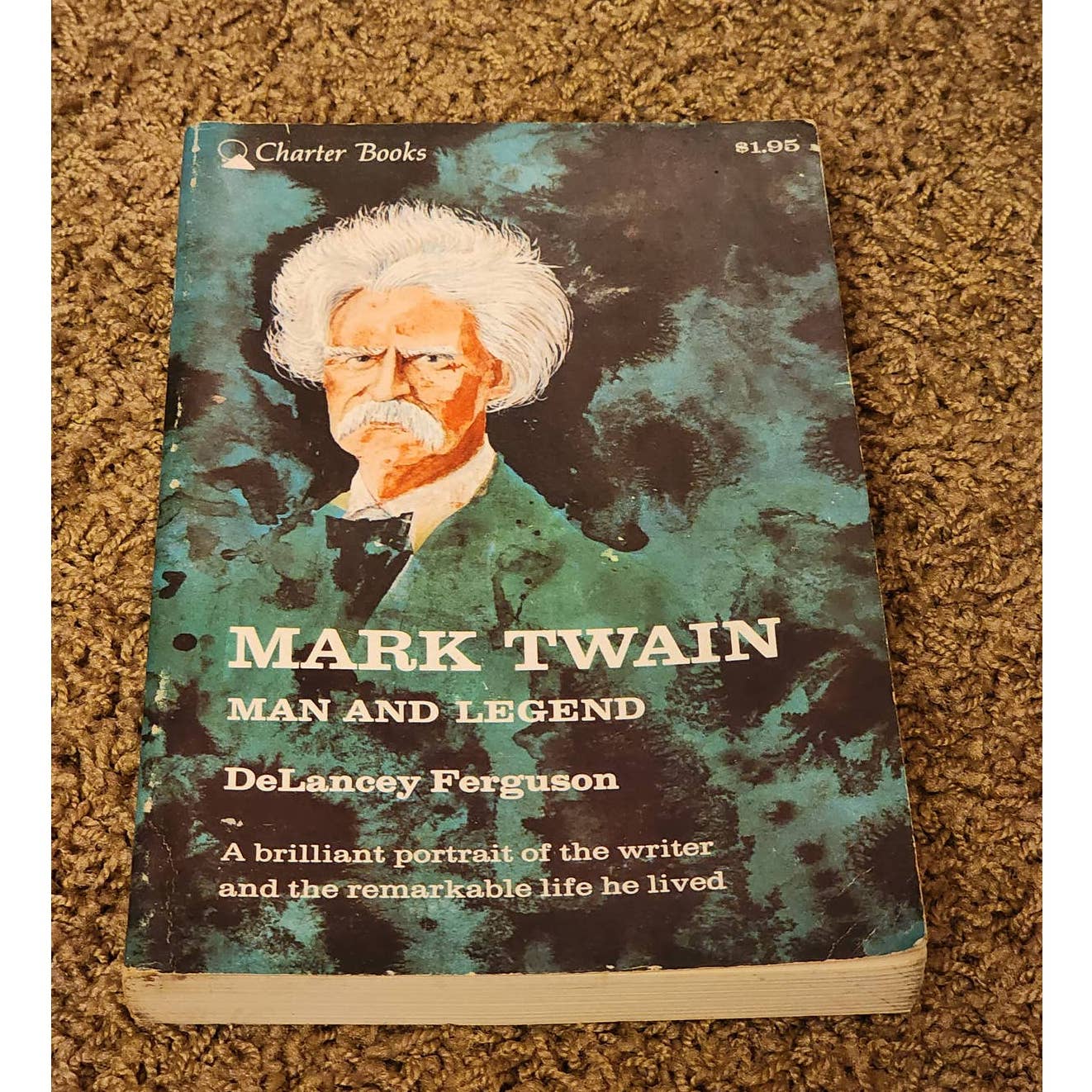 Mark Twain Man And Legend By DeLancey Ferguson Biography Vintage 1963
