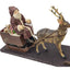 Large Santa Sleigh Reindeer Wheeled Platform Christmas Holiday Winter Decor 21"